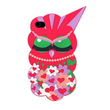 เคส iPhone 4/4s Candies Owl Dark Pink